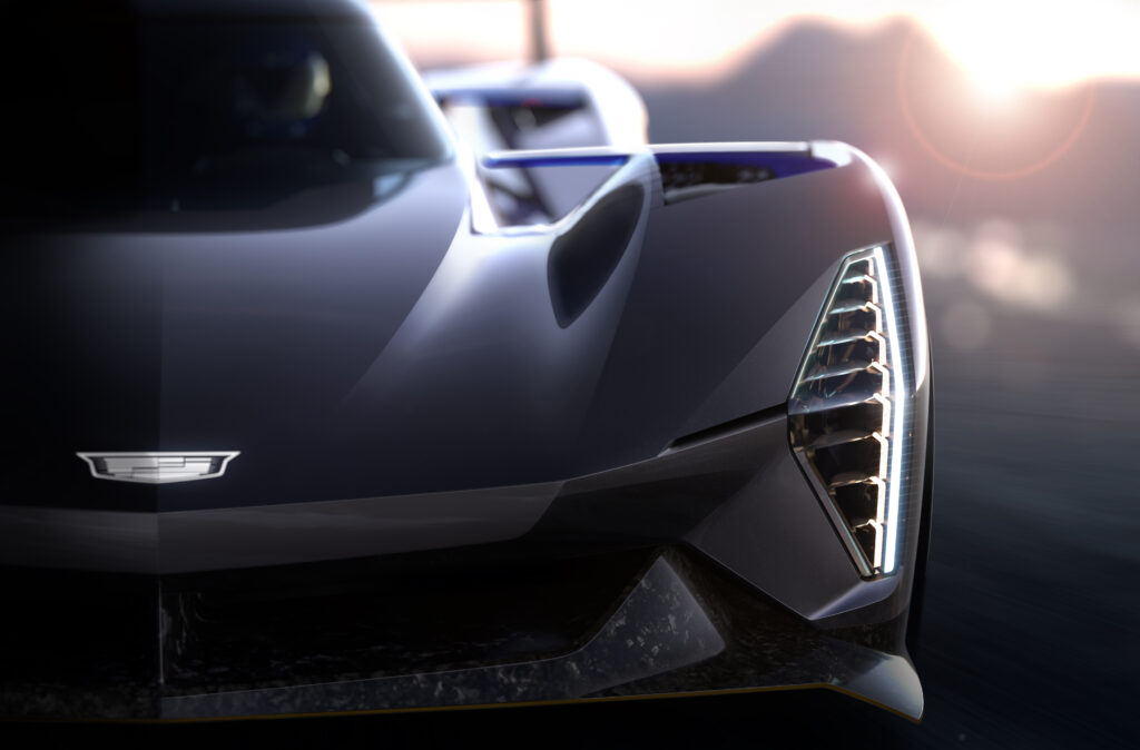 Cadillac pokazuje nowe rendery auta LMDh, którym wystartuje w Le Mans